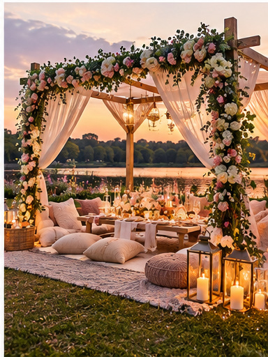 Luxury canopy picnic