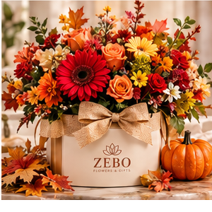 Harvest Glow Fall Flower Box